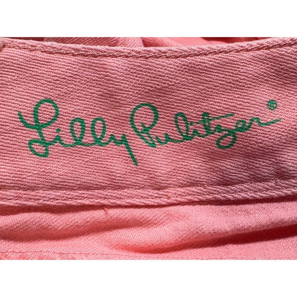 Lilly Pulitzer Worth Straight Jean Pink Denim Pants Womens size 2 29Wx32.5L - Picture 4 of 12